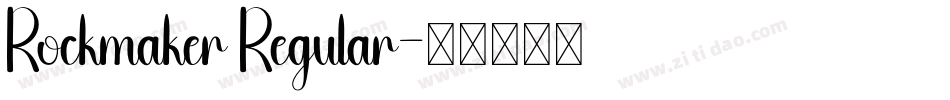 Rockmaker Regular字体转换